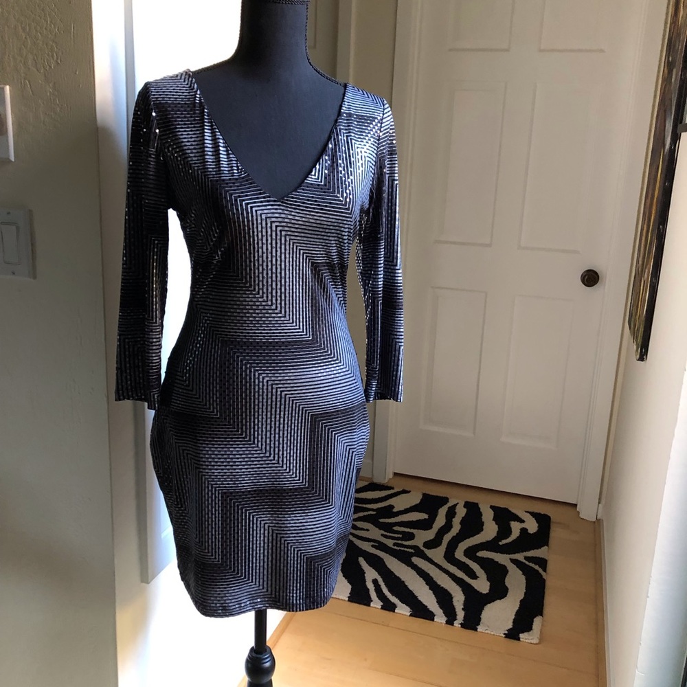 Fun graphic design NYE ready dress!